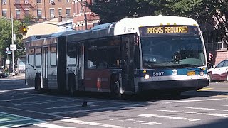 MTA NYCT bus: 2012 Novabus LFSA`s #5824 , #5907 on the M125