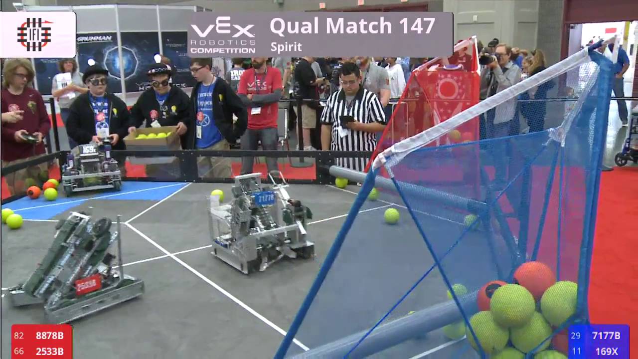 VEX Worlds 2016 - VRC Middle School - Spirit - Qual 147 (8878B 2533B) 134 vs 251 (7177B 169X)