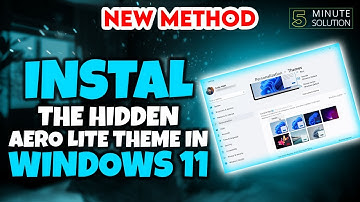 How to install the hidden Aero Lite theme in Windows 11 [UPDATED]