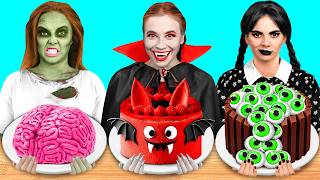 Défi De Cuisine Wednesday vs Vampire vs Zombie | Moments Marrants par BaRaFun Challenge