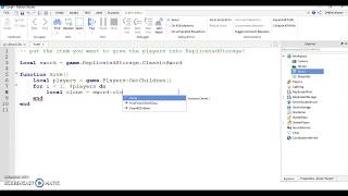 Item Giver (to all players) Ep 14 Roblox Scripting LUA