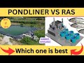 Pondliner vs ras system   take a right system for fish farming