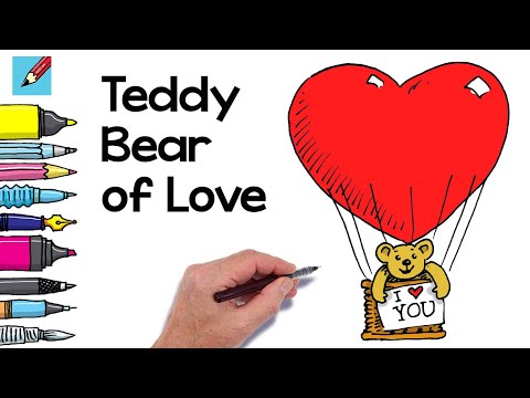 Top 132+ love teddy bear drawing latest