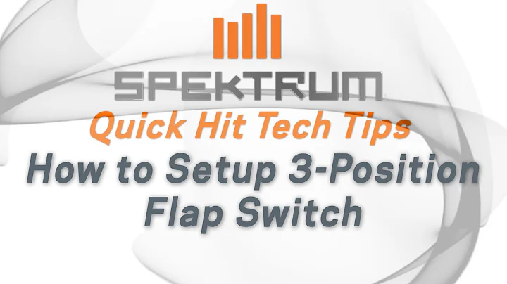 Spektrum Quick Hit Tech Tips - How to Setup 3 Position Flap Switch tutorial