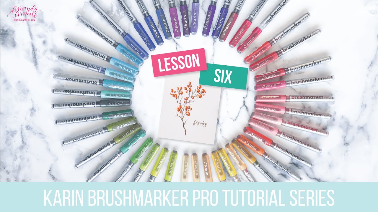 Free Karin Brushmarker PRO Tutorial Series - Amanda Arneill