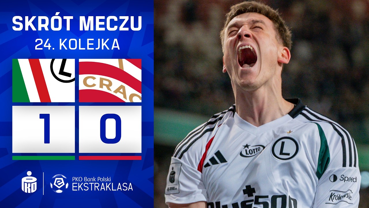 Legia - Cracovia | SKRÓT | Przełamanie Rajovicia! | Ekstraklasa 2025/26