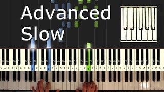 Für Elise - piano tutorial easy SLOW - how to play Für Elise (synthesia)