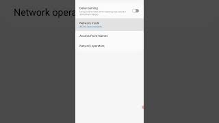 network change LET/2G/3G/4G/