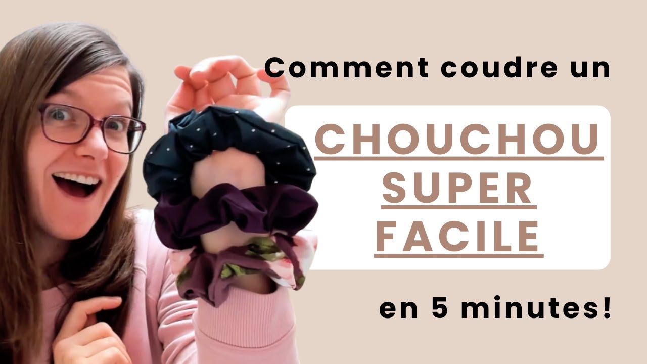 Comment coudre un chouchou SUPER FACILE en 5 minutes - Tutoriel couture