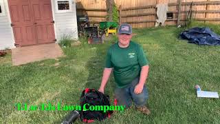 Cleaning a leaf blower carburetor