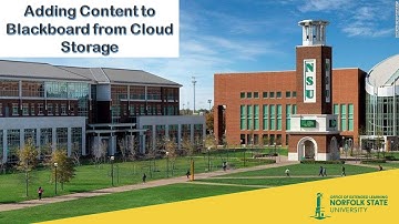 Using Cloud Storage in Blackboard