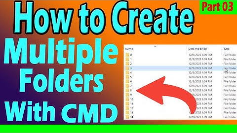 Create multiple folders and subfolders at once on Windows