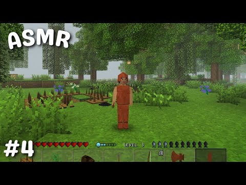 ASMR jugando survivalcraft 2 | Terminamos la armadura y cazamos muchos animales ♡