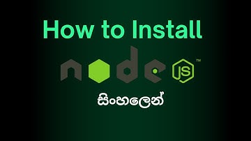 How to Install Node js for windows sinhala | Node js Download | Node js install 2025