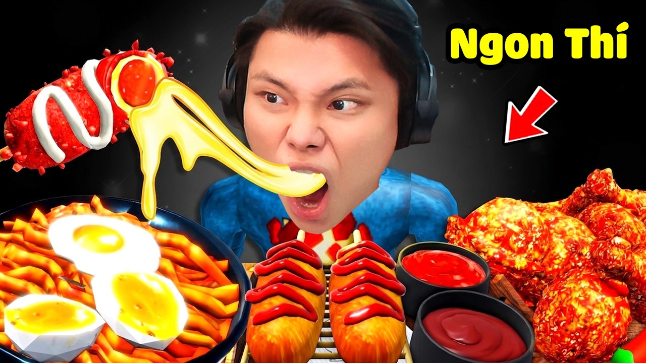 [ROBLOX] Đừng Chơi Game Mukbang Này Lúc Đói Bụng🍗🤤JayGray Thử Thách ASMR Đồ Ăn Gà Rán Hàn Quốc