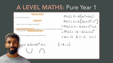 Quadratics & Inequalities Exam Questions - A Level Maths - Edexcel Pure Year 1 - Q14 (level 2)