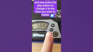 How to delete a saved time on your QY toys timer #cubes #3dpuzzle #cubing #cube #howto