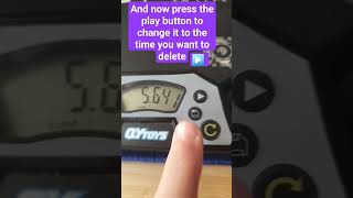 How to delete a saved time on your QY toys timer #cubes #3dpuzzle #cubing #cube #howto