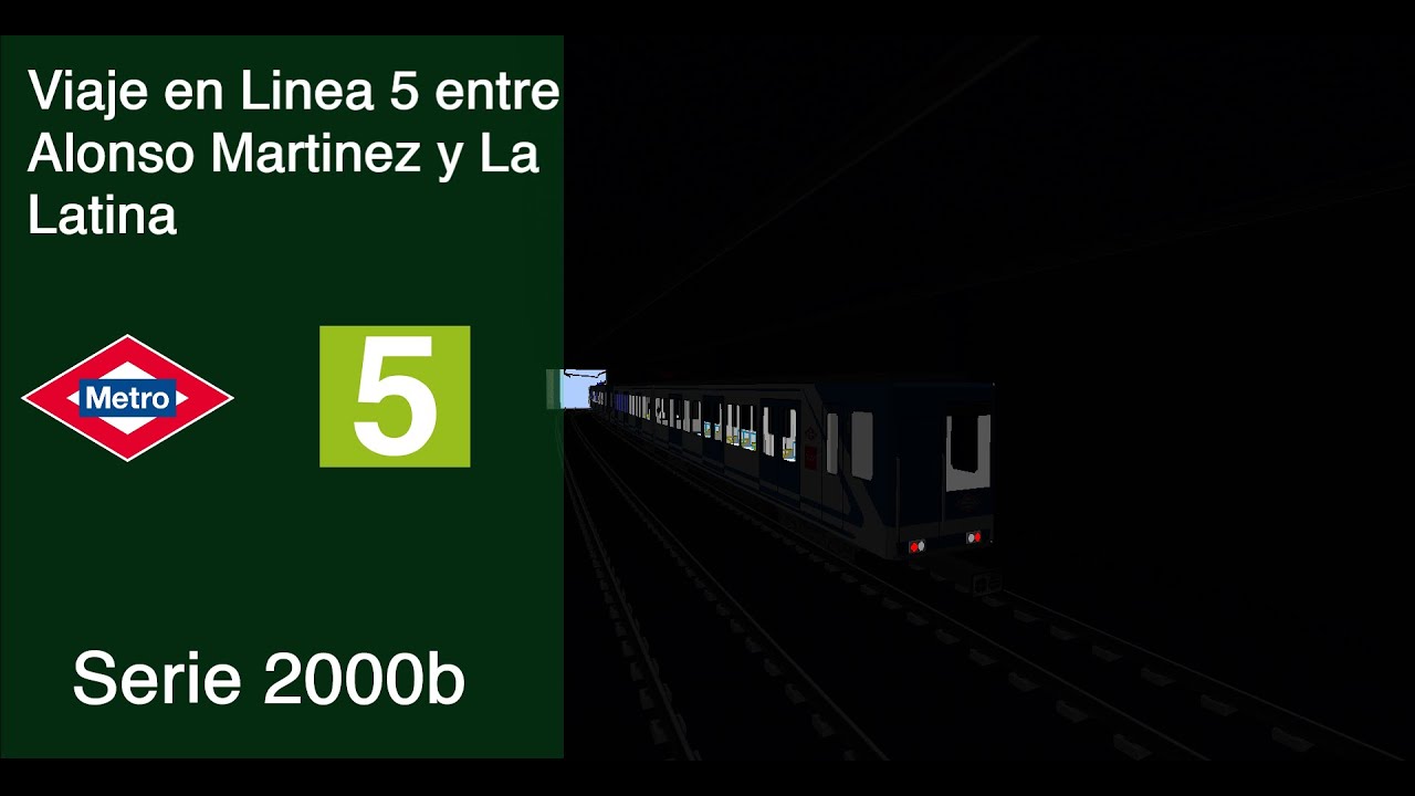 Viaje en Linea 5 entre las estaciones de Alonso Martinez y La Latina en #minecraft