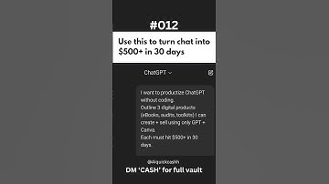 Want to earn 500$/day? Copy This AI Prompt to Make Money Online #ai #aiprompt #sidehustle #moneymake