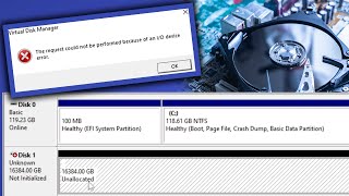 Hardisk and SSD I/O Device Error "Unlcked Disk" 100% Ganoin Tutorial - 2025