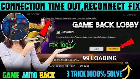 🥺 FREE FIRE RECONNECTING PROBLEM SOLVE  POOR NETWORK CONNECTION PROBLEM SOLVE  FF 99 LOADING FIX