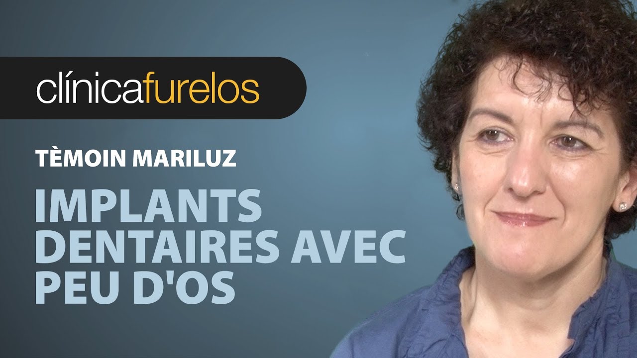 Mari Luz. Implants dentaires avec peu d'os