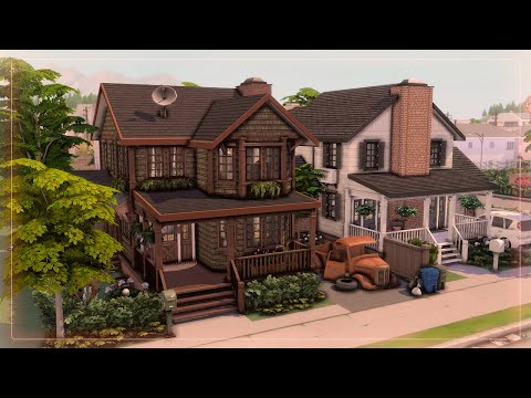 Видео: 2 дома на одном участке🌲🏘| Симс 4: Строительство | The Sims 4: Speed Build