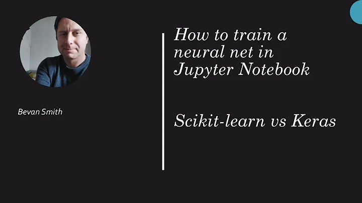 How to train and test a neural network using scikit-learn and Keras in Jupyter Notebook.