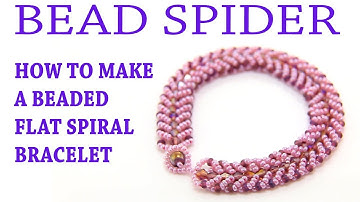 Beaded Flat Spiral Bracelet Video Tutorial