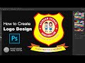 Logo Create பண்ணுவது எப்படி | How to Create round text logo design in photoshop | photoshop tamil