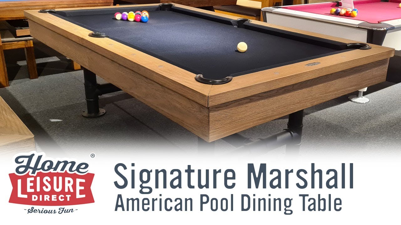 Signature Marshall American Pool Dining Table YouTube