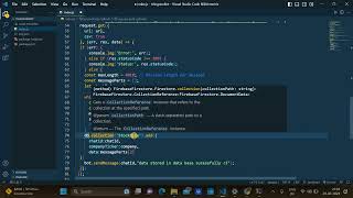 Integrating telegramBot with database(firebase) using nodejs
