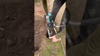 The makita post bora is amazing no broken wrists #landscaping #construction #tools 