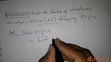 Find the number of discontinuous functions =f(x) on [-2,2] satisfying | Class 11 Maths | Doubtnut