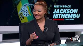 Minister Ronald Lamula pays tribute to the late Minister in the Presidency Jackson Mthembu