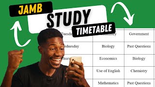 How to Create a JAMB Daily Personal Study Timetable 2026