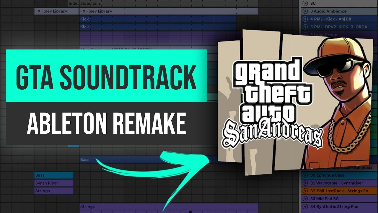 Classic GTA San Andreas Theme Song Remake Ableton Live Tutorial YouTube 
