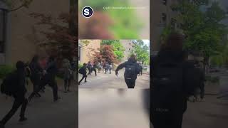 Man Drives Towards Protest at PSU, Pepper Sprays People While Fleeing