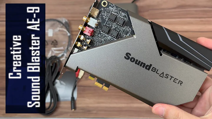 Creative Sound Blaster AE-9 Sound Card Unboxing