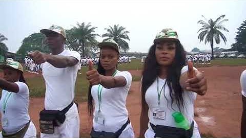 DRILL EXERCISE AT THE 2018 EDO STATE NYSC BATCH B STREAM 1 ORIENTATION COURSE EXERCISE