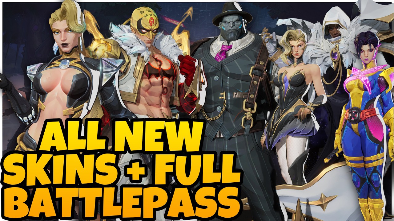 All Cosmetics In Marvel Rivals Season 2 Full Battlepass All Skins - YouTube