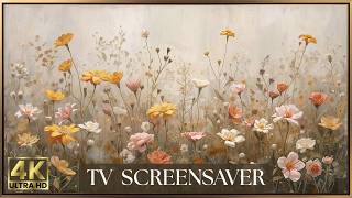 TV ART SLIDESHOW 24/7 | Vintage Floral Gallery 🌼4K Framed Art Screensaver for Living Room