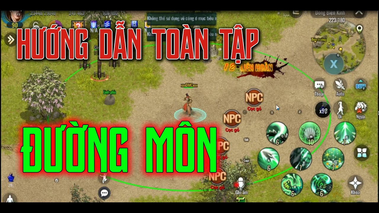 Hướng Dẫn Toàn Tập Đường Môn Châm DMC Võ Lâm 2 phiên bản mobile