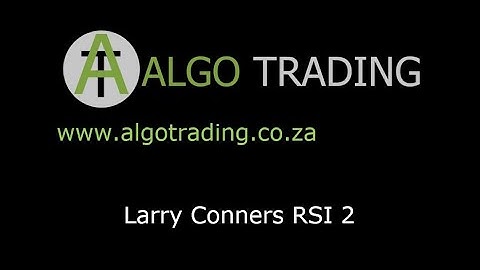 MQL5 Expert Advisor - Larry Conners RSI 2