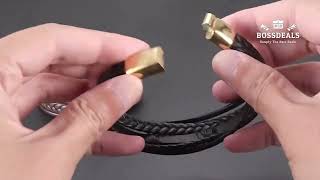 Match Highlights Must-Have Men’s Bracelet 2025 | Infinity Leather Bangle | BossDeals USA Exclusive