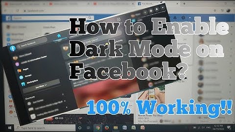 How to Enable Facebook Dark Mode? || How to enable Dark Mode on Facebook? (100% Working)
