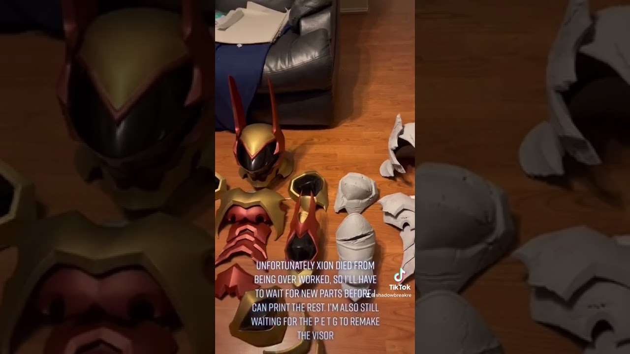 Progress update on Terra&rsquo;s broken will armor #kingdomhearts #cosplay #videogames #squareenix