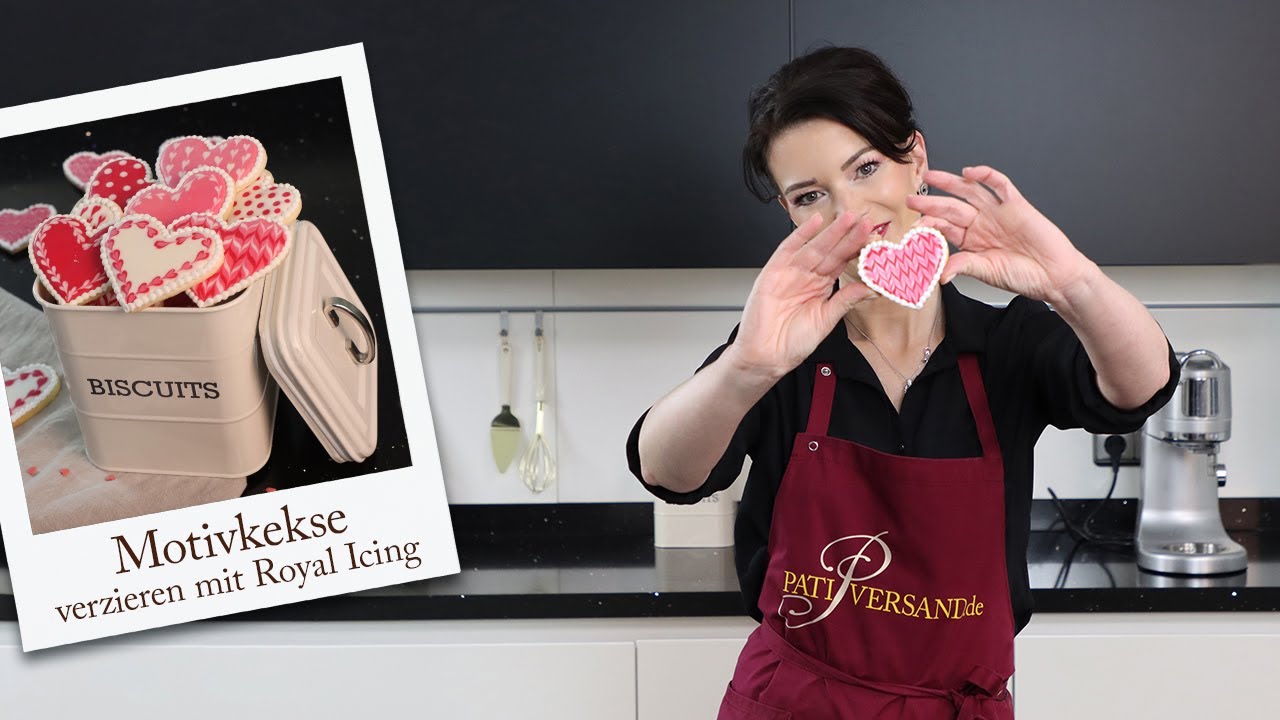 Arbeiten mit Royal Icing 🤎 Motivkekse dekorieren