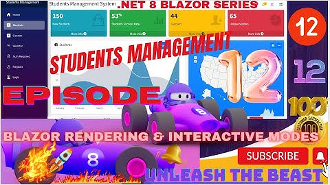 EPISODE 12: How to Create Blazor Students CRUD App with Admin LTE in NET8.0,EF Core,SQL Server EP10💥